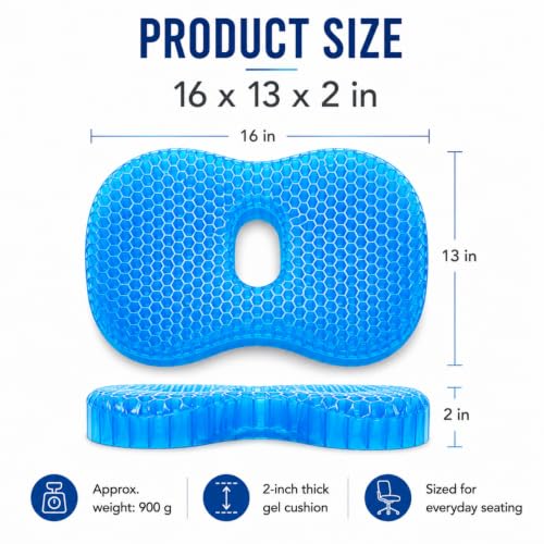 2-Inch Thick Honeycomb Gel Seat Cushion