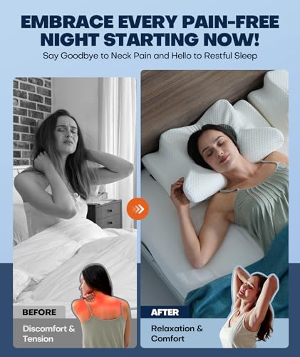 Cooling Orthopedic Pillow for Pain Relief Support