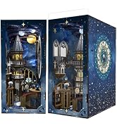 Creature Charms Book Nook Kit, DIY Miniature House with LED | A 150-piece book-shaped winter sanc...