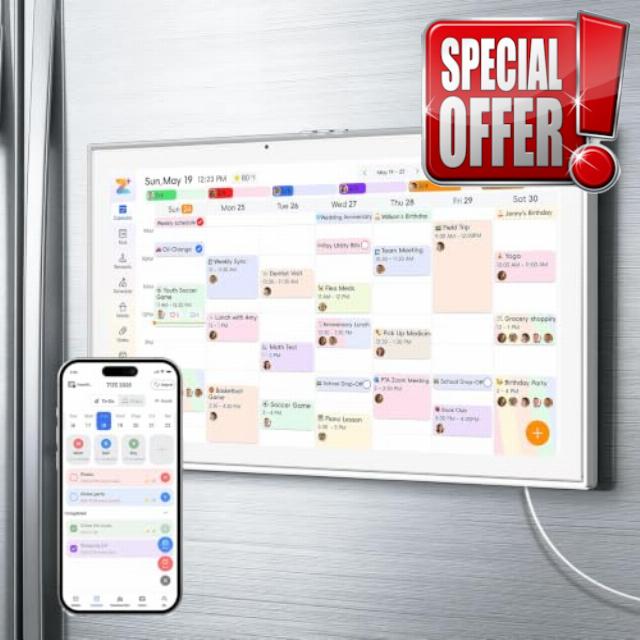 15.6 Inch Smart Touch Screen Magnetic Digital Calendar