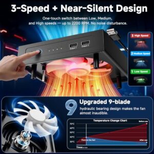 Accessories for Xbox Series X Console                                                          Fan for Xbox Series X with RGB Lights