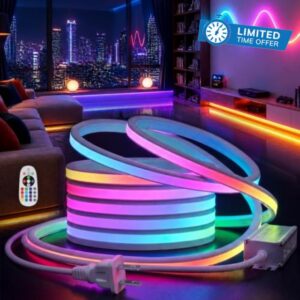 RGB Neon Rope Lights 32.8ft