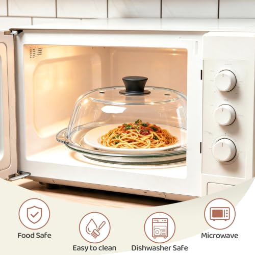 with Microwave Place Mat 10 in Tall Plate Guard Lid with Silicone Handle Vent Holes