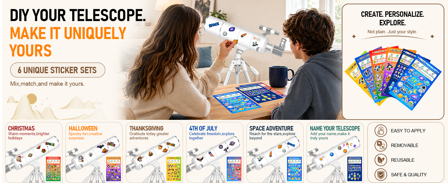 DIY YOUR TELESCOPE. MAKEITUNIQUELY YOURS