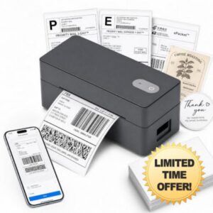 Bluetooth Thermal Shipping Label Printer