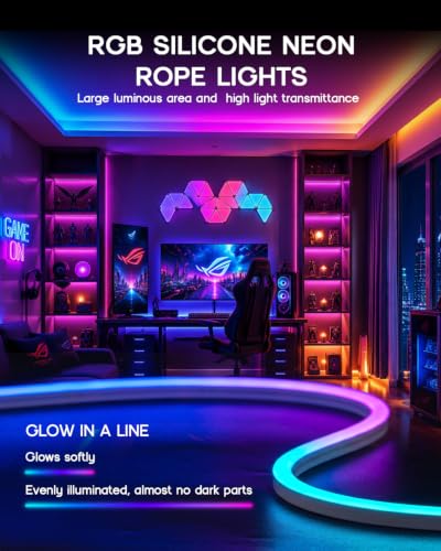 100-110V Silicone LED Strip Lights Outdoor IP65 Waterproof with Remote