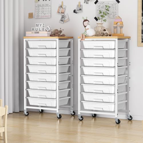 White layer with Mobile Drawers