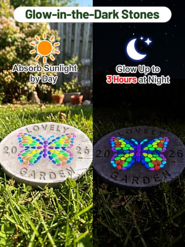 Kids Adults Handprint Footprint Stepping Keepsake Stones Outdoor Craft Ki