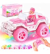 Carox Pink Remote Control Car, RC Cars for Girls, 1:16 RC Car with Doll | Rechargeable, 80-Minute...