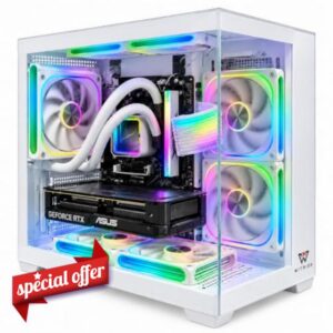 Gaming PC Desktop Computer  Ryzen 7 4700LE RTX 5060 8GB GDDR7                                                          16GB RAM 1TB NVMe SSD Liquid Cooled 650W PSU Compute