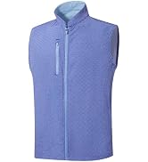 Golf Vest for Men Lightweight Sleeveless Full Zip Sport Mens Outerwear Vest | Mock Neck & Blade C...