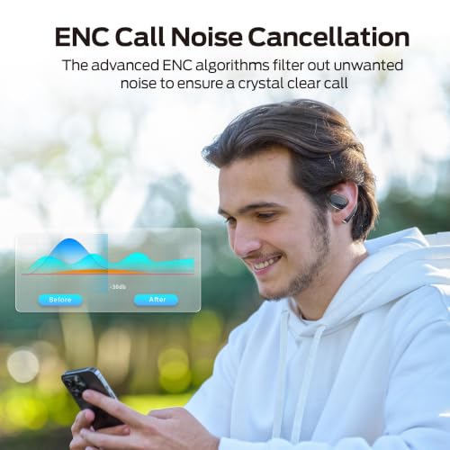 Up to 30 Hours Playtime Bluetooth Ear Earphones with Stereo Sound