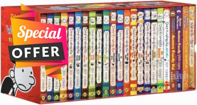 A Library of a Wimppy Kid Complete 1-24 Series Box Reading Toy Se