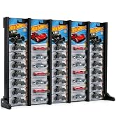 84 Slots Toy Car Storage Carrying Case for Hot Wheels & Matchbox Cars Blue | Removable PVC Displa...