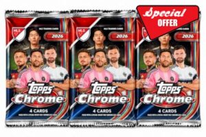 2026 Topps Chrome MLS Soccer Trading Card Bundle