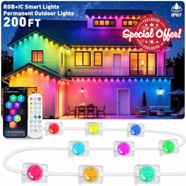200FT Permanent Outdoor Lights