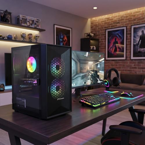 512G SSD Gaming Computer Tower for Streaming