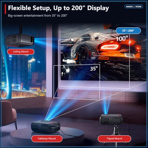 1080P Input Compact portable design with WiFi mirroring