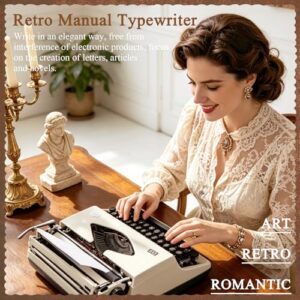 Mechanical Retro Portable Typing Machine                                                          Type Writer for Office & Home Vintage Decor