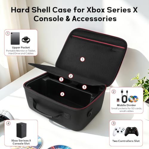 Portable Shockproof Carrying Case for Xbox Series X Console