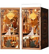 CCCDF DIY Book Nook Kit, DIY Miniature Dollhouse Booknook Kit, 3D Wooden Puzzle Bookend Bookshelf...