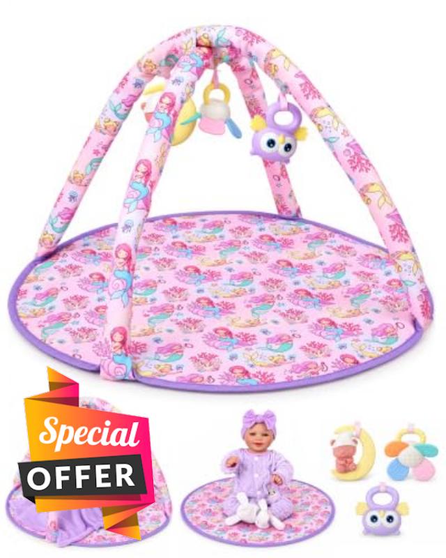 BABESIDE Baby Doll Accessories Play Mat with Arches