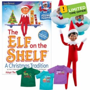 The Elf on the Shelf - Official New Poseable Scout Elf Girl and Boy & Girl Frost Pips