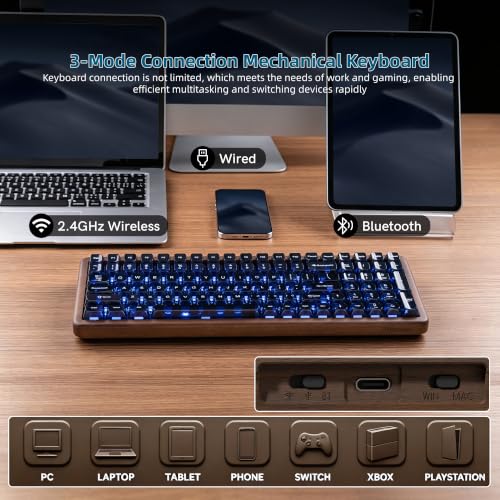 100-key BT5.0/2.4G/USB-C Hot Swap