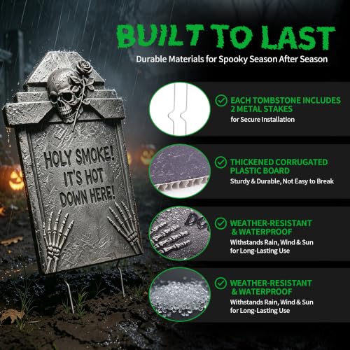 Corrugated Plastic Halloween Lawn Decor