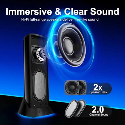 Plug-and-Play RGB PC Speakers Dual Passive Radiators for Balanced Sound