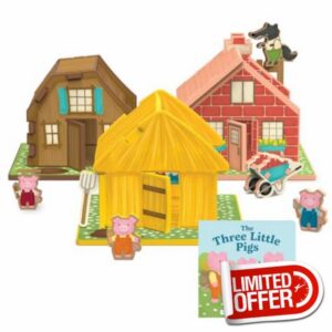 Three Little Pigs Playset | 3-in-1 Read