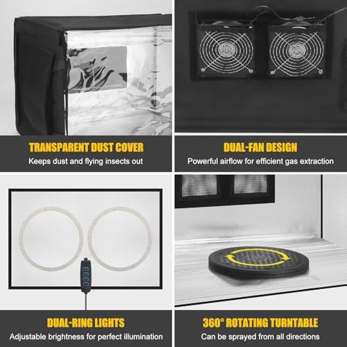 Foldable Booth with 6 Filter Pads