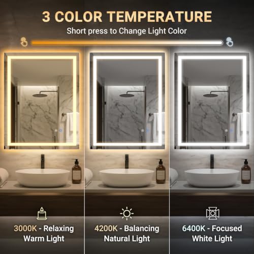 3 Color Temperatures & Dimmable