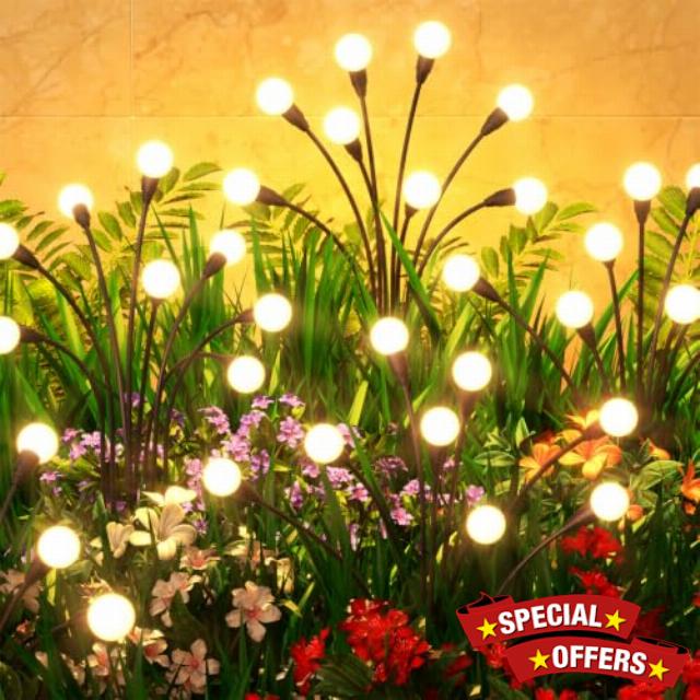 2 Pack Solar Garden Lights 16 LED
