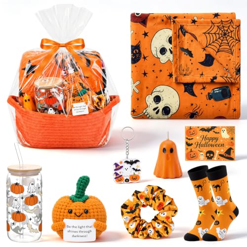 Orange Halloween Present Basket Kit