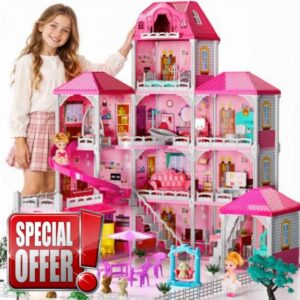 4-Story Pink Home for Girls Ages 3+