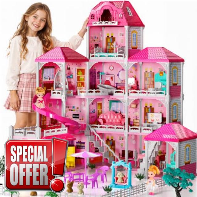 4-Story Pink Home for Girls Ages 3+