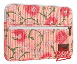 Cotton Quilted Laptop Sleeve Bag - 15-Inch