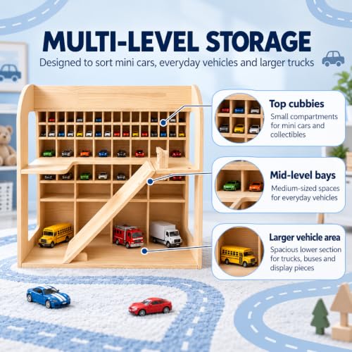 Pine Wood Vehicle Storage Organizer