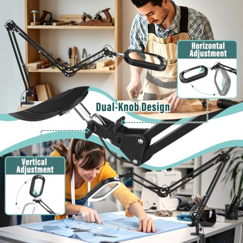 3 Section Arm LED Lighted Desk Lamp