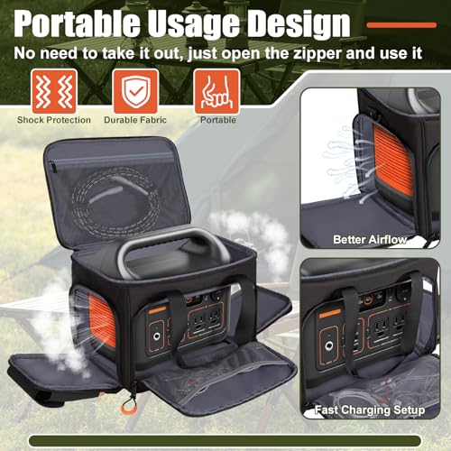 Ventilation Opening on Both Side Multiple Accessory Pocke
