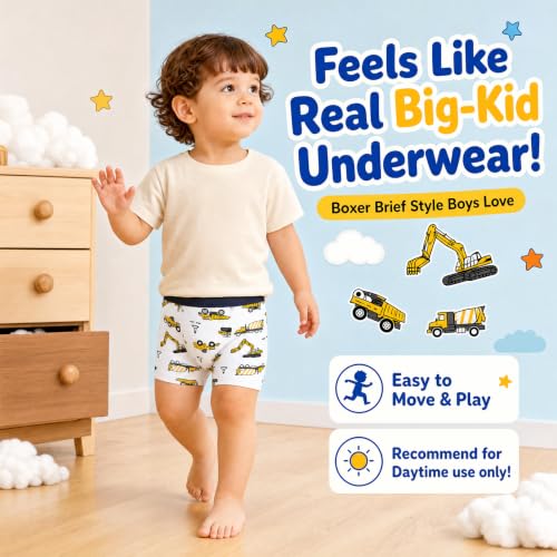 Cotton Boxer Brief-Style 2T Absorbent for Small Accidents