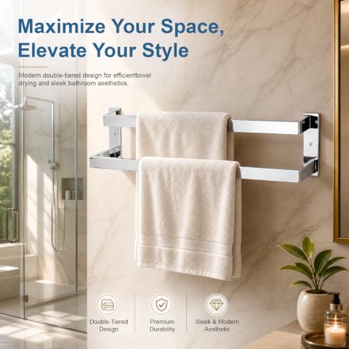 Quick Drying Towel Hanger(Mirror Chrome)