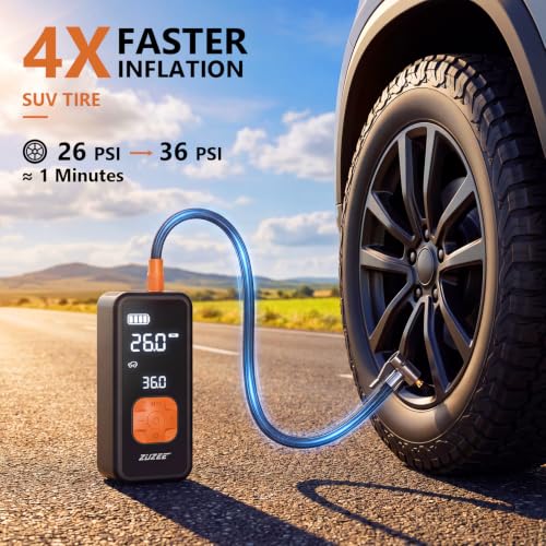 150 PSI Tire Pump Air Pump for Car Tires with 4X Faster Inflation