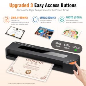 7-in-1 Laminator 3Mil/5Mil Mode Heat with 50 Sheets                                                          90S Warm-Up