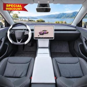 7PCS White Interior Trim Kit for Model Y Juniper 2025-2026 & Model 3 Highland 2024-2026