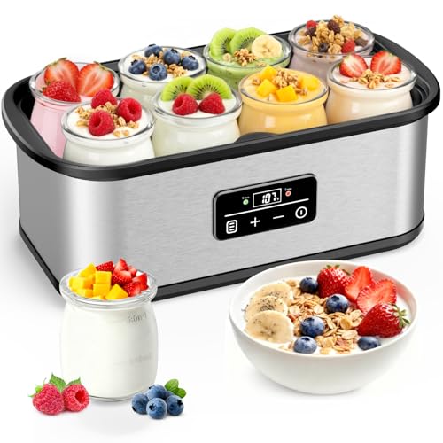 Yogurt Maker with 8x 6oz Glass Jars