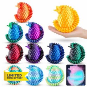 8.5in 12pcs 3D Printed Dragon Eggs