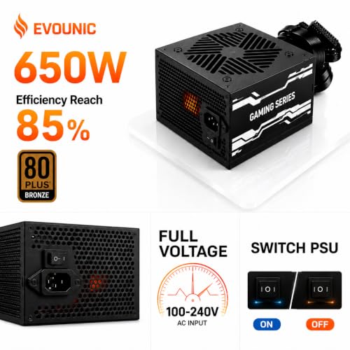 5 Year Warranty Non-Modular Design with 120mm Temperature-Controlled Fan