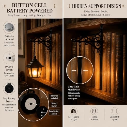 Mini Nook Light for Bookshelf